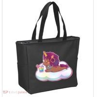 Cute Afro Unicorn Tote Bag thumb 2