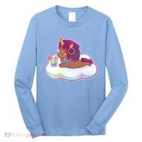 Cute Afro Unicorn Long Sleeve Shirt thumb 0