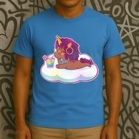 Cute Afro Unicorn T-Shirt thumb 3