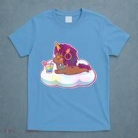 Cute Afro Unicorn T-Shirt thumb 4