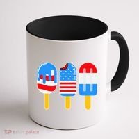 Cute American Flag Popsicles  Coffee Mug thumb 1