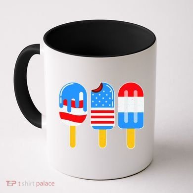 Cute American Flag Popsicles  Coffee Mug