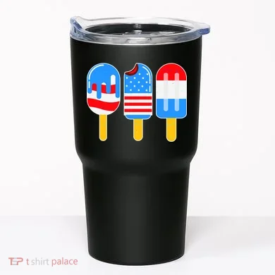 Cute American Flag Popsicles  Tumbler
