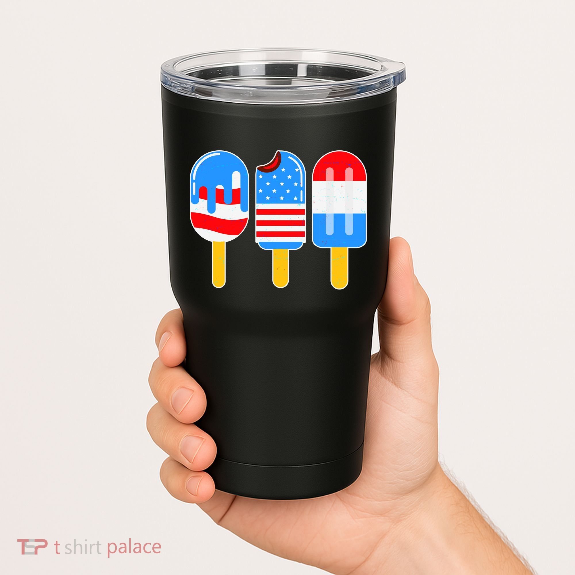 Cute American Flag Popsicles  Tumbler