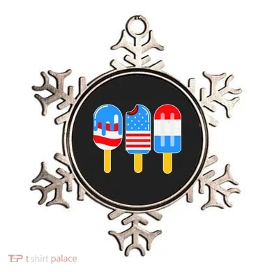 Cute American Flag Popsicles  Ornament