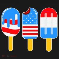 Cute American Flag Popsicles  Ornament thumb 1