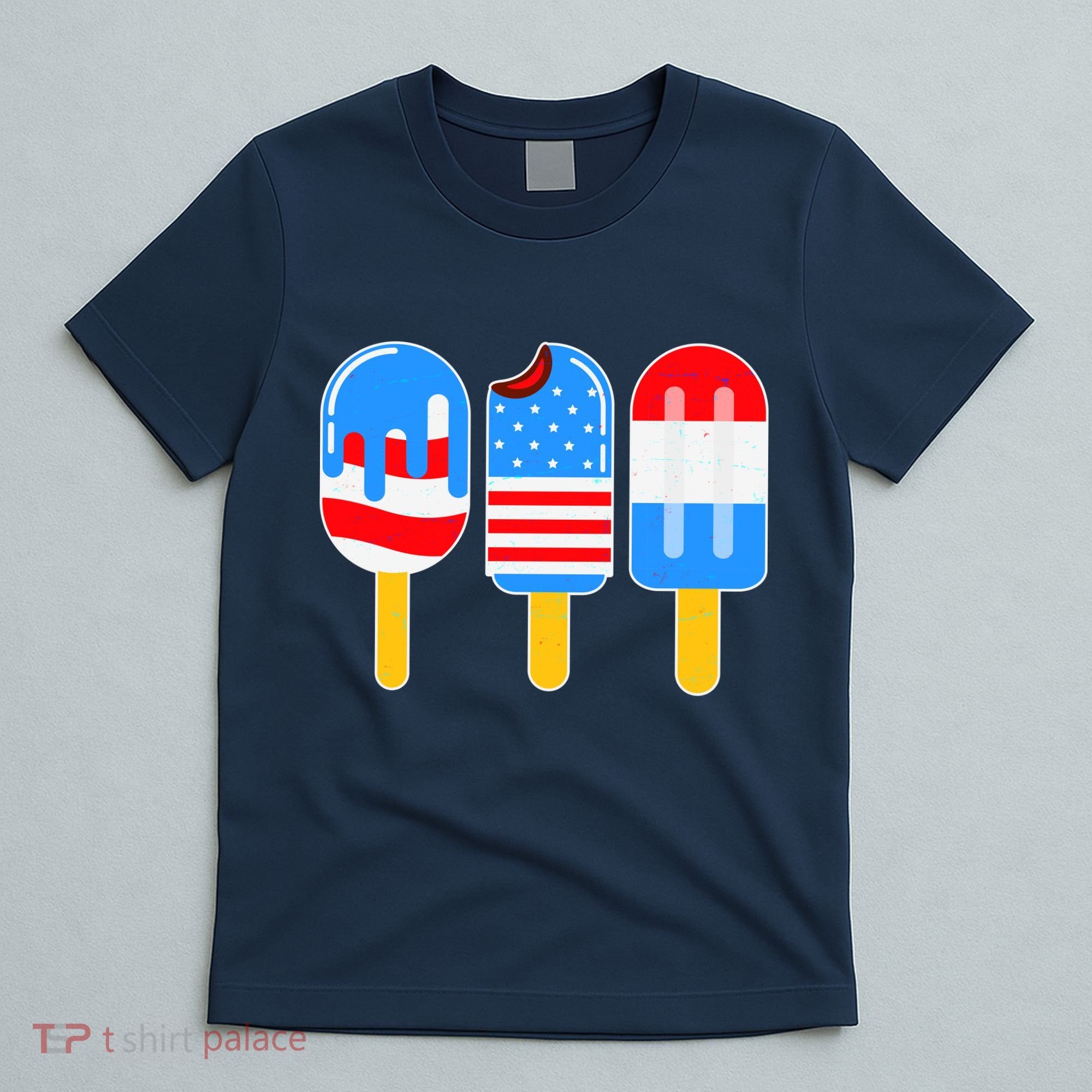 Cute American Flag Popsicles  T-Shirt