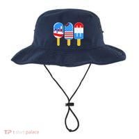 Cute American Flag Popsicles  Bucket Hat thumb 0