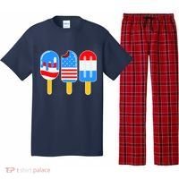 Cute American Flag Popsicles  Pajama Set thumb 0