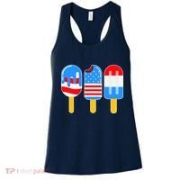Cute American Flag Popsicles  Women's Tank Top thumb 0