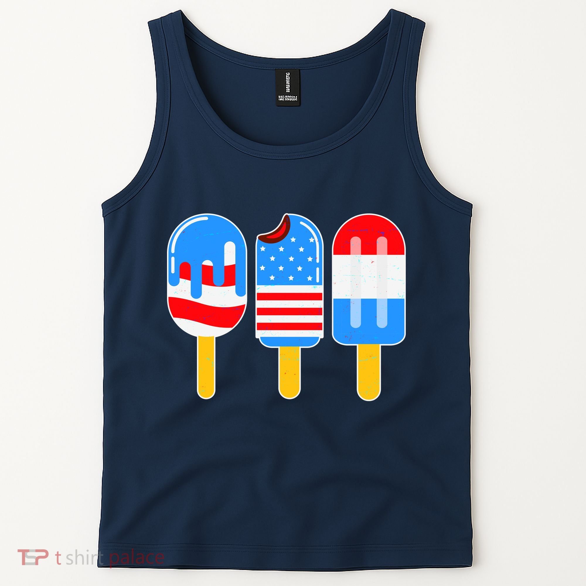 Cute American Flag Popsicles  Tank Top