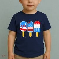 Cute American Flag Popsicles  Toddler T-Shirt thumb 2