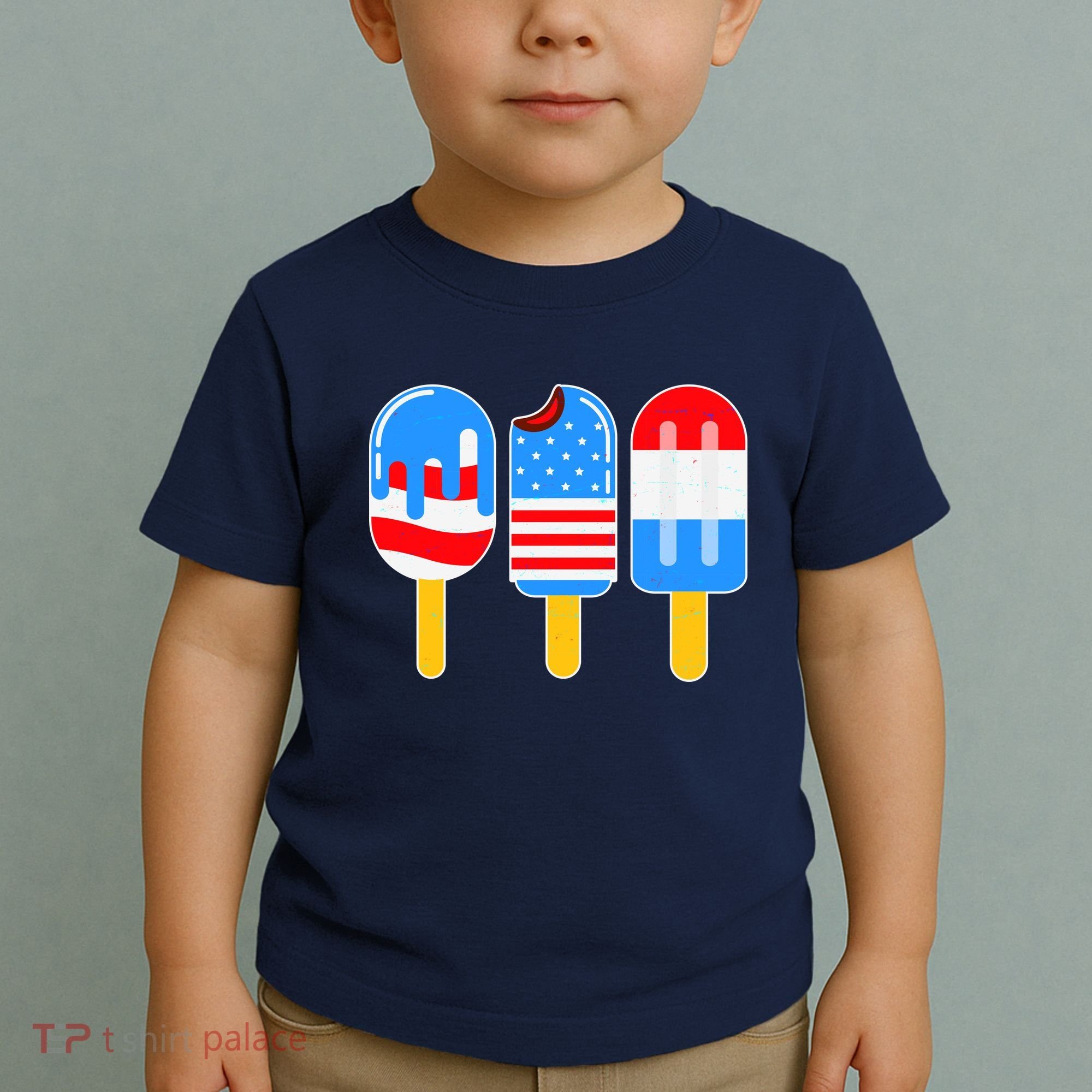 Cute American Flag Popsicles  Toddler T-Shirt