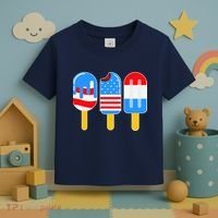 Cute American Flag Popsicles  Toddler T-Shirt thumb 3