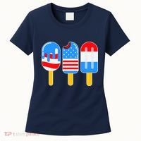 Cute American Flag Popsicles  Women's T-Shirt thumb 0