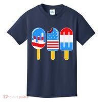 Cute American Flag Popsicles  Kids T-Shirt thumb 0