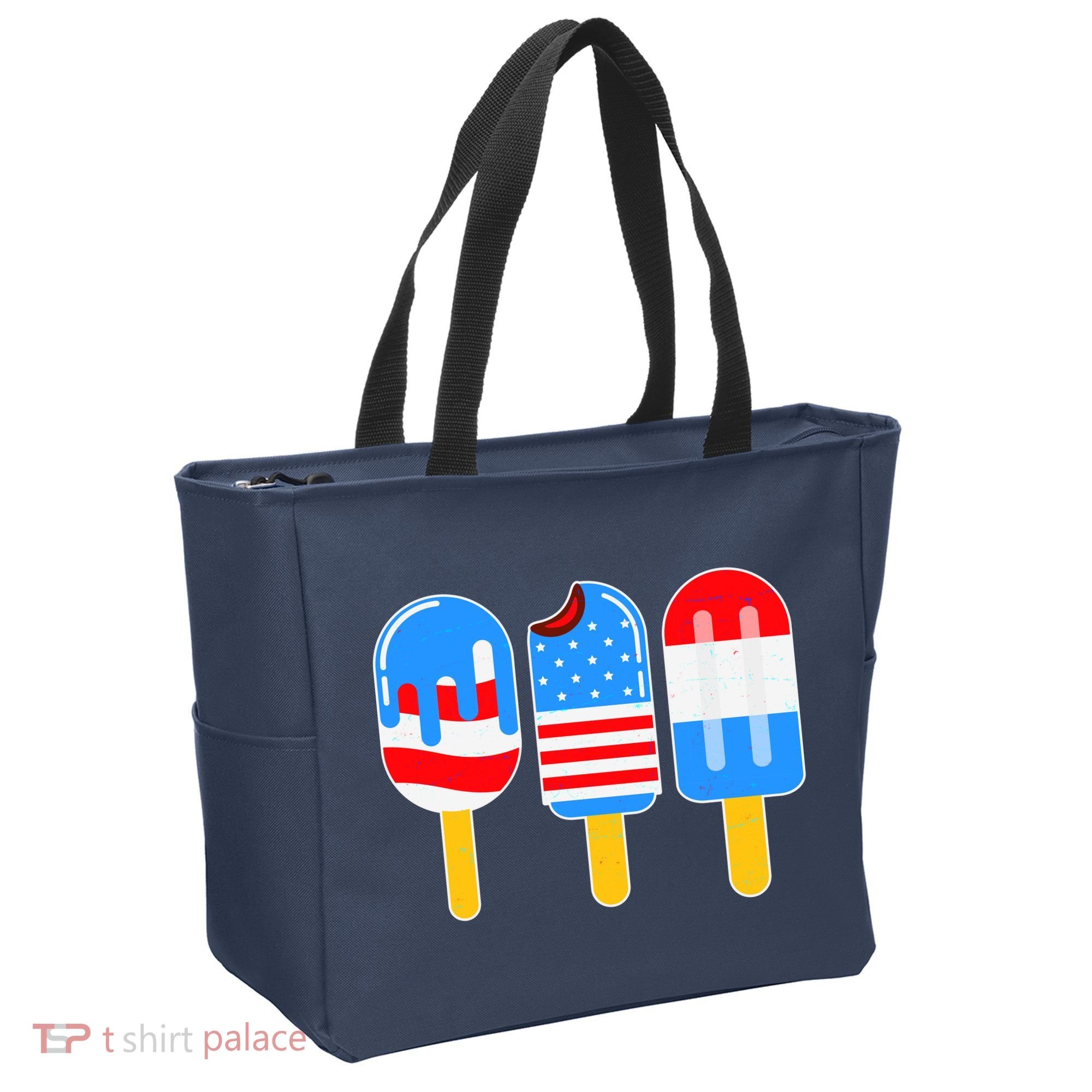 Cute American Flag Popsicles  Tote Bag
