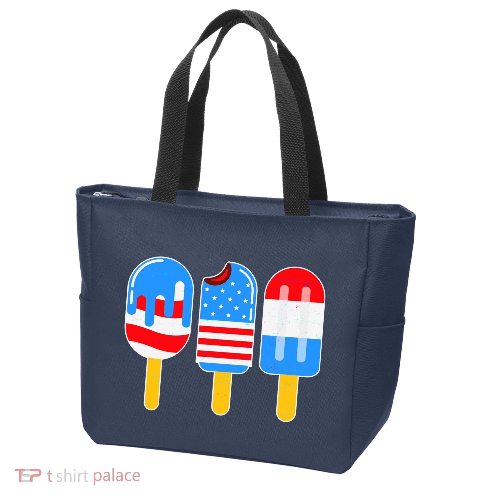 Cute American Flag Popsicles  Tote Bag