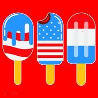 Cute American Flag Popsicles  Santa Hat thumb 1