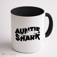 Cute Auntie Shark Coffee Mug thumb 1