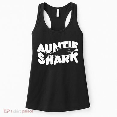 Cute Auntie Shark Women's Tank Top