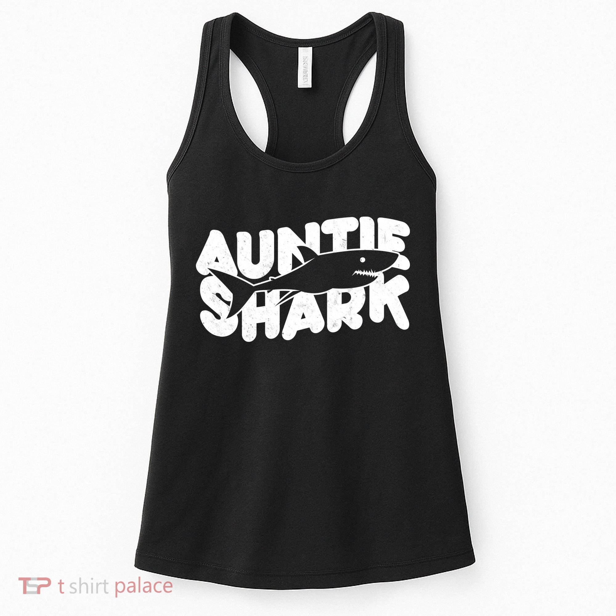 Cute Auntie Shark Women's Tank Top