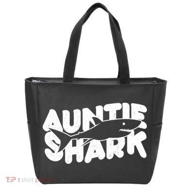 Cute Auntie Shark Tote Bag