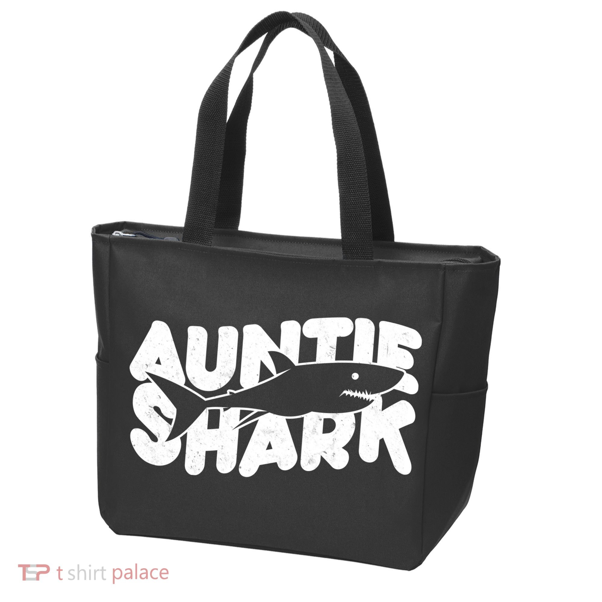 Cute Auntie Shark Tote Bag