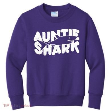 Cute Auntie Shark Kids Sweatshirt