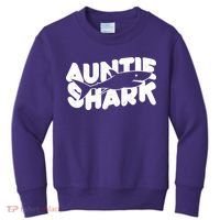Cute Auntie Shark Kids Sweatshirt thumb 0