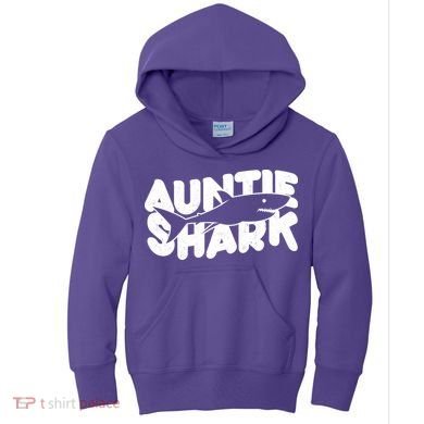 Cute Auntie Shark Kids Hoodie