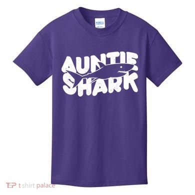 Cute Auntie Shark Kids T-Shirt