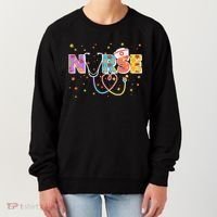 Cute Autumn Fall Patterns Nurse Women's Sweatshirt thumb 0