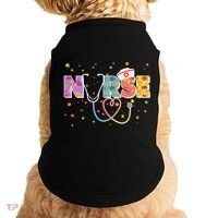 Cute Autumn Fall Patterns Nurse Doggie Tank thumb 0