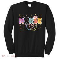 Cute Autumn Fall Patterns Nurse Sweatshirt thumb 0