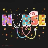 Cute Autumn Fall Patterns Nurse T-Shirt thumb 7