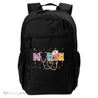 Cute Autumn Fall Patterns Nurse Backpack