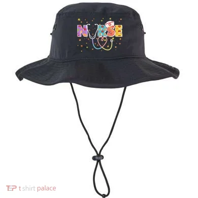 Cute Autumn Fall Patterns Nurse Bucket Hat