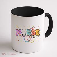 Cute Autumn Fall Patterns Nurse Coffee Mug thumb 1