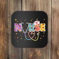 Cute Autumn Fall Patterns Nurse Coaster thumb 0