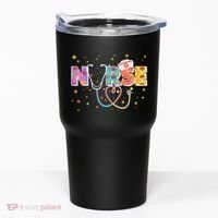 Cute Autumn Fall Patterns Nurse Tumbler thumb 0
