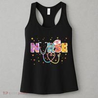 Cute Autumn Fall Patterns Nurse Women's Tank Top thumb 3