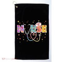 Cute Autumn Fall Patterns Nurse Golf Towel thumb 0