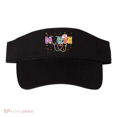 Cute Autumn Fall Patterns Nurse Visor