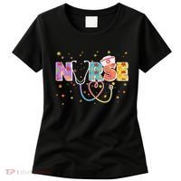 Cute Autumn Fall Patterns Nurse Women's T-Shirt thumb 0