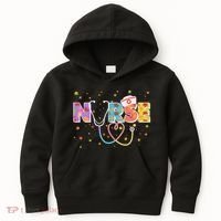 Cute Autumn Fall Patterns Nurse Kids Hoodie thumb 0