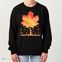 Cute Autumn Maple Leaf Tree Women's Sweatshirt thumb 0