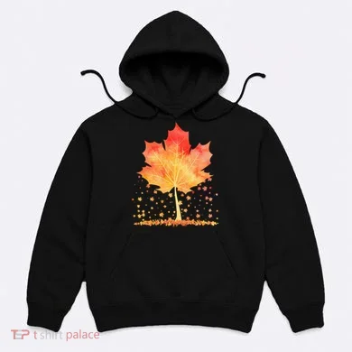 Cute Autumn Maple Leaf Tree Hoodie