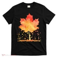 Cute Autumn Maple Leaf Tree T-Shirt thumb 0