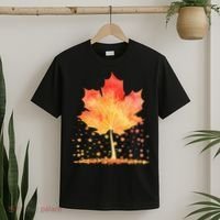 Cute Autumn Maple Leaf Tree T-Shirt thumb 2